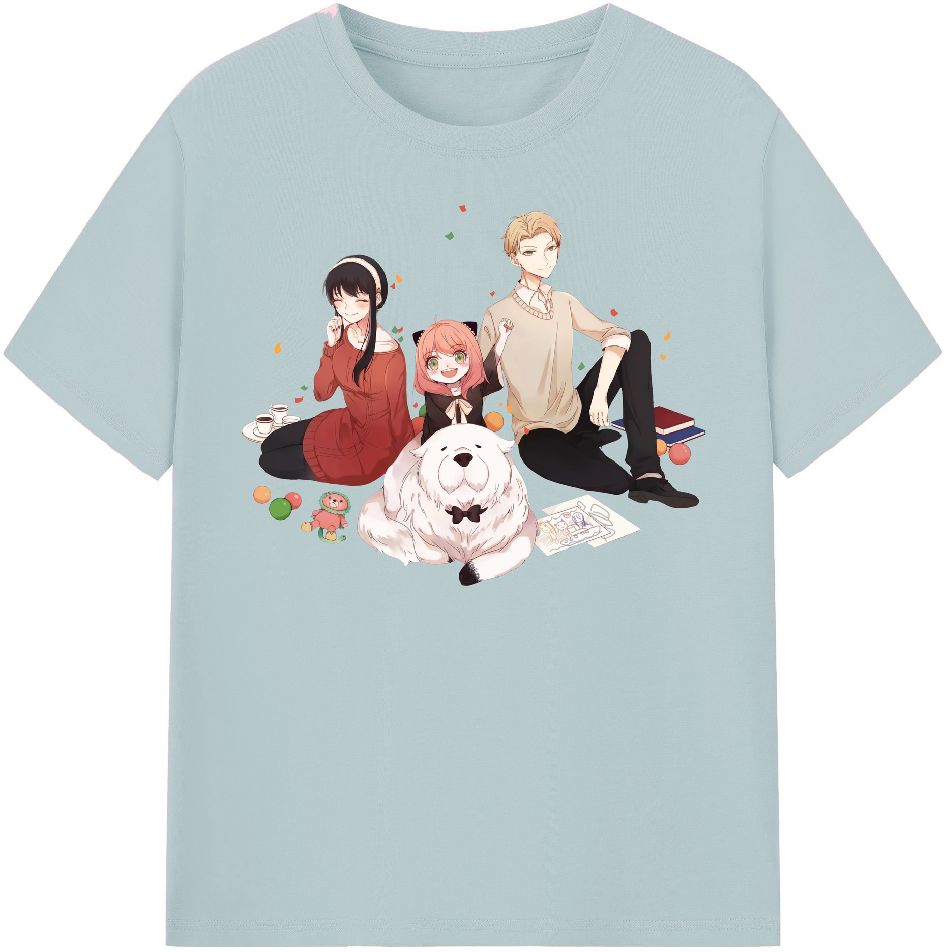 （画像用） SPY×FAMILY间谍家家酒 綿100％半袖Tシャツ（フロントプリント）